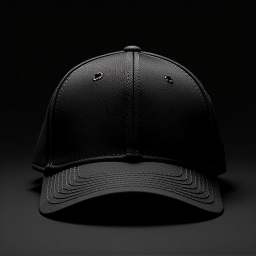 Cappello nero minimal